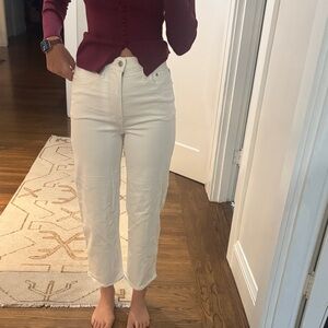 Madewell perfect vintage wide leg cropped jean